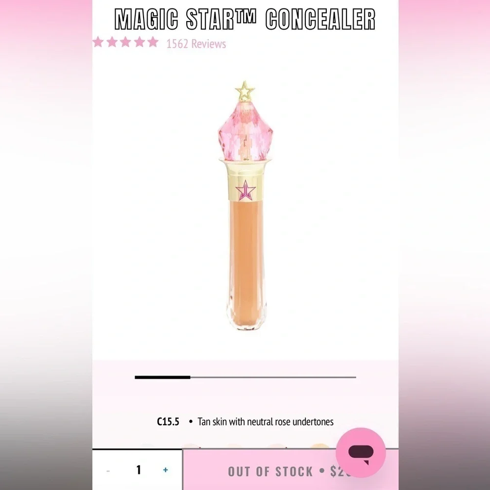 Magic Star C15.5, Jeffree Star Magic Star Concealer C15.5 NEW IN BOX.